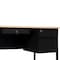 Flash Furniture 30 in D X White Oak, 70 in W X GC-M-BLK-180-WHTOAK-GG - alternate 2